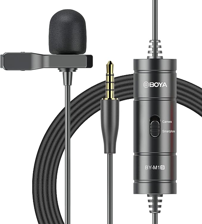 میکروفون یقه ای با سیم بویا مدل BOYA BY-M1S