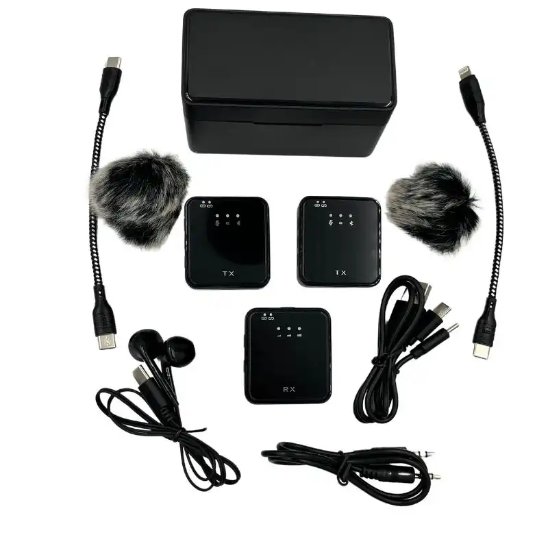 میکروفون بی سیم یقه ای دو کاربر مدل SX63 - تصویر 3