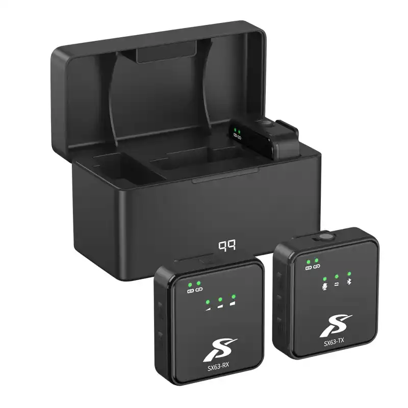میکروفون بی سیم یقه ای دو کاربر مدل SX63 - تصویر 4