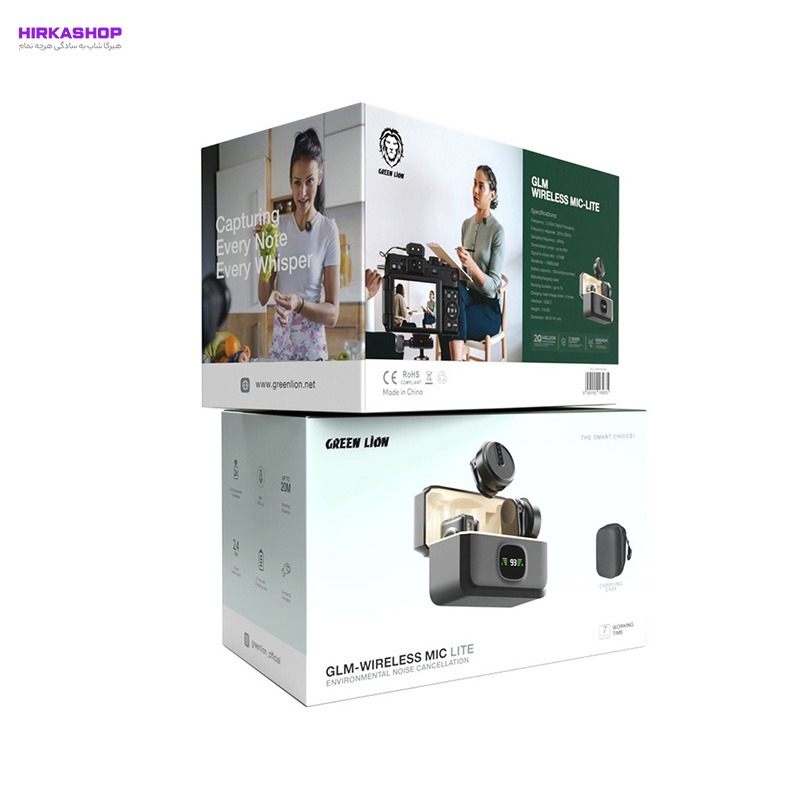 میکروفن بی سیم یقه ای گرین لاین مدل GLM-Wireless Mic Lite
